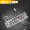 Clear plastic rectangular led license plate light with white leds and waterproof design for Toyota 4Runner 2010-2023