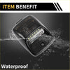Black waterproof led license plate light with clear lens and visible internal leds for toyota tundra 2000-2013