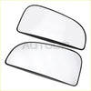 Black-framed curved side-view mirror glass for dodge ram 1500 to 5500 models 2010 to 2019 with reflective surface