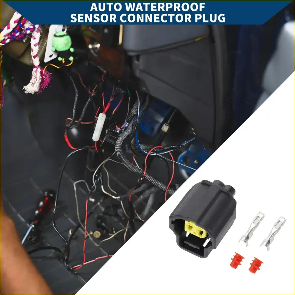 2 x Pin Auto Waterproof Sensor Connector Plug for Toyota - Electrical