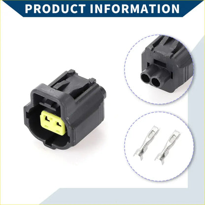 2 x Pin Auto Waterproof Sensor Connector Plug for Toyota - Electrical