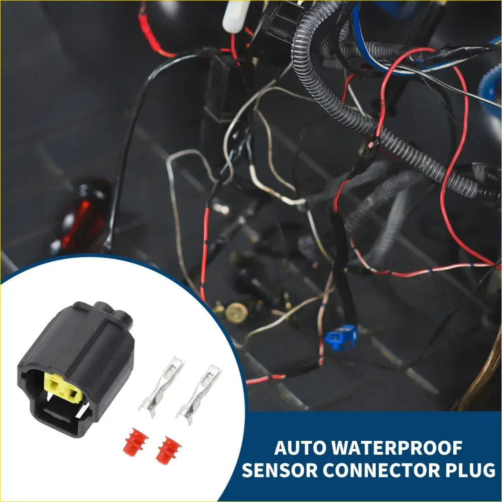 2 x Pin Auto Waterproof Sensor Connector Plug for Toyota - Electrical