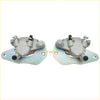 Silver metal rear brake calipers with matte finish and black rubber seals for can am defender hd7 hd8 hd9 hd10
