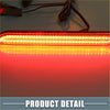 Red led light bar with sleek elongated design and amber leds on rear bumper reflector brake tail lights for toyota rav4