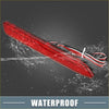 Red translucent plastic rear bumper reflector led brake tail light with waterproof wiring for toyota rav4 back side