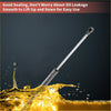 Silver metal gas spring with black rubber caps for rear hatch lift supports on toyota matrix 2009-2013