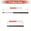 Black gas spring rear hatch lift support for Toyota Matrix Wagon 2003-2008 extended 43cm compressed 15.5cm