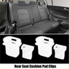 White plastic rear seat cushion pad clips for toyota avalon 2005-2012 shown from the back side