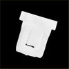 White plastic rear seat cushion pad clip with t-shaped design and central slot for toyota avalon 2005-2012