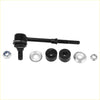 Black metal rear sway bar links with threaded rods and hardware for toyota 4runner 2003-2023 shown from back side