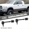 Pair of black stabilizer rear sway bar links with chrome accents and threaded ends for toyota 4runner 2003-2023