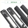 Black and silver sleek car windshield wiper blades shown from the back with modern design for toyota fj rear use
