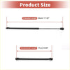 Black metal gas spring with extended and compressed length measurements for rear window lift support toyota matrix 2003-2008