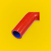 2 x Red Silicone Radiator Coolant Hose Tubes for Toyota Starlet