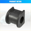 Black rubber suspension stabilizer bar bushings with cylindrical holes and reinforced ends for 4wd ute offroad use