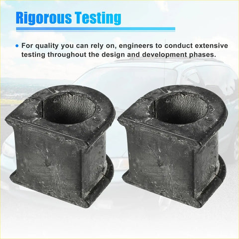 Black rubber square hollowed suspension stabilizer bar bushings for toyota land cruiser set of 2