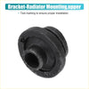 Black rubber upper radiator mounting bracket for toyota rav4 2006-2018 seen from the back side