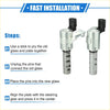 Silver metallic variable valve timing solenoid ignition cylinder with black plastic connector for toyota 4runner 4.0l