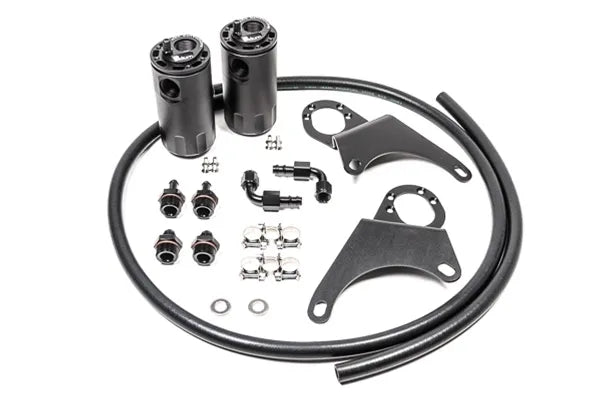 Radium Engineering Dual Fluid Lock Catch Can Kit (EVO 7-9) — fits Mitsubishi Evo 8
