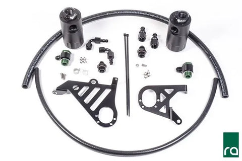 Radium Engineering Dual Catch Can Kit (Focus RS LZ 16-17) — fits Ford Focus