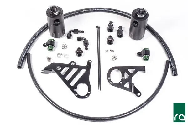 Radium Engineering Dual Catch Can Kit (Focus RS LZ 16-17) — fits Ford Focus
