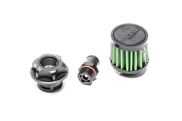 Radium Engineering VTA Vent To Atmosphere Baffled Oil Cap Kit (Commodore/HSV LSX V8) — fits Holden Commodore V6
