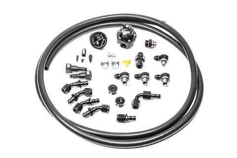 Radium Engineering Series Fuel Rail Plumbing Kit w/DMR Regulator (EJ2X) — fits Subaru Forester