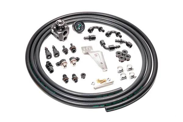 Radium Engineering Parallel Fuel Rail Plumbing Kit w/Regulator (WRX 08-14/STI 08-21 EJ20/EJ25) — fits Subaru Forester