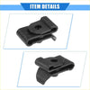 Black plastic car clip with central hole and molded tabs for securing fender flare bumper on toyota highlander 2006-2010