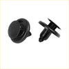 Black plastic push type clips with circular head and tapered pin for 20 front guard liner fits toyota scion 2004-2016