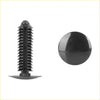 Black plastic bolt rivet clip with textured ribbed body and smooth head for toyota 4wd ute offroad use pack of 20