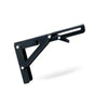 Folding-Shelf Brackets Triangle Hinge Wall Mounted Table Bench Heavy Duty-Shelf，Black，8 inches — image 3