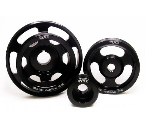 Go Fast Bits Lightened Pulley Kit - 3 piece (WRX 08-14/STi 08-20/LGT 04-09/FXT 08-12) — fits Subaru Liberty Wagon G...