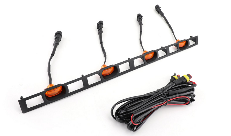 Toyota Tacoma 4X Front Bumper Hood Grille with LED Lights (2012-2015)