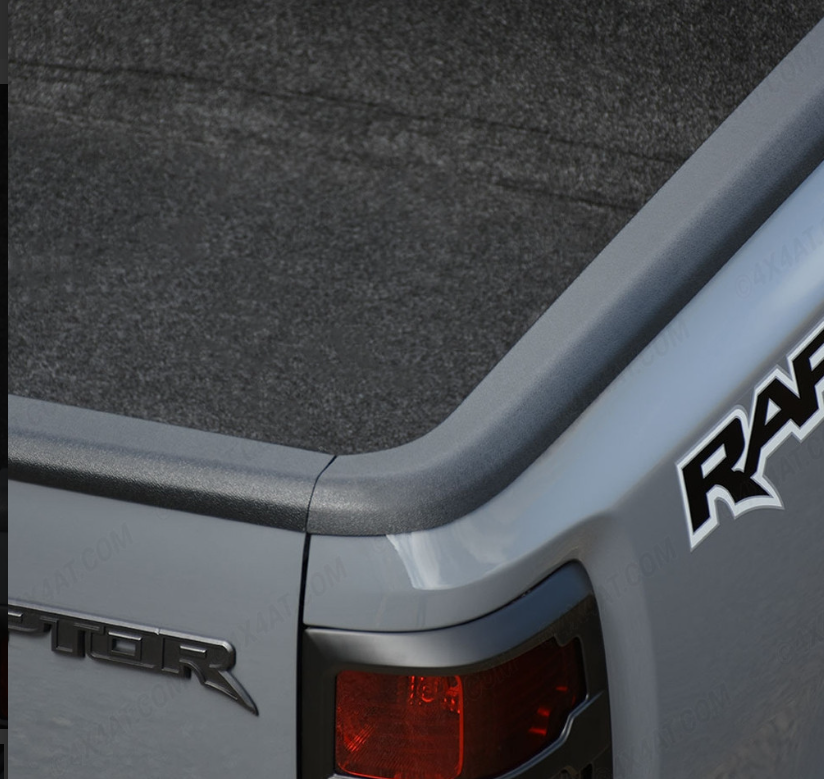 Bedside Rail Covers-3 Piece Set Toyota Hilux 2021+ Textured Black