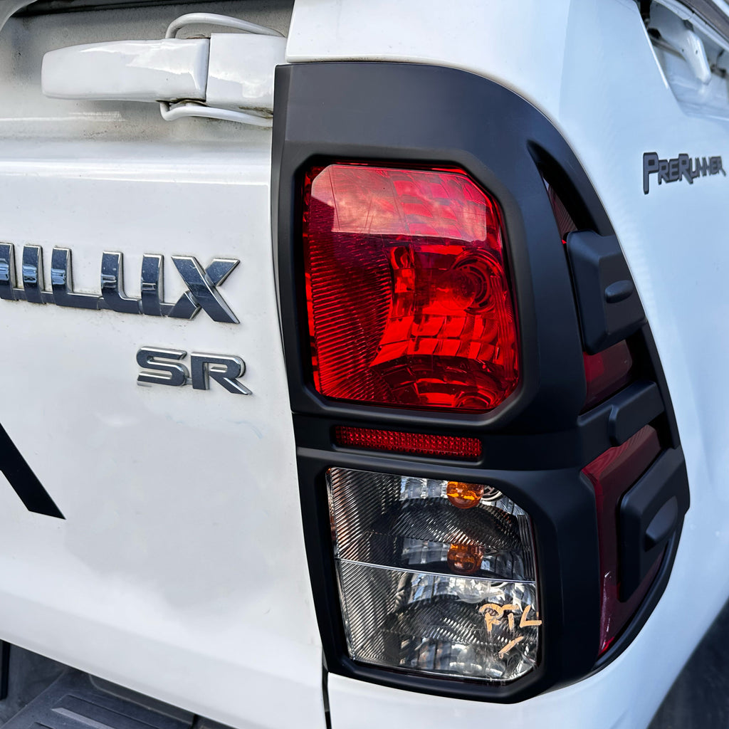 Taillight Covers Toyota Hilux 2015-2020 SR/SR5/SR5 Cruiser Matte Black