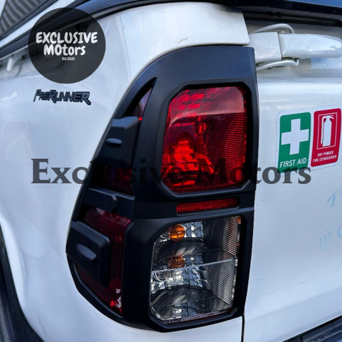 Toyota Hilux Matte Black Taillight Covers (2015-2020)