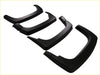Black plastic fender flares with glossy finish and angular design for 2025+ byd shark smooth style