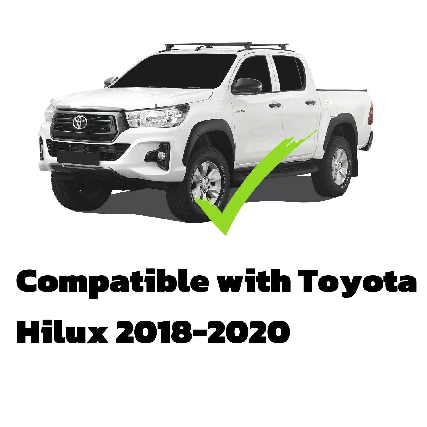 Fender Flare 4-inch Style Toyota Hilux Rocco 2018-2020 Matte Black