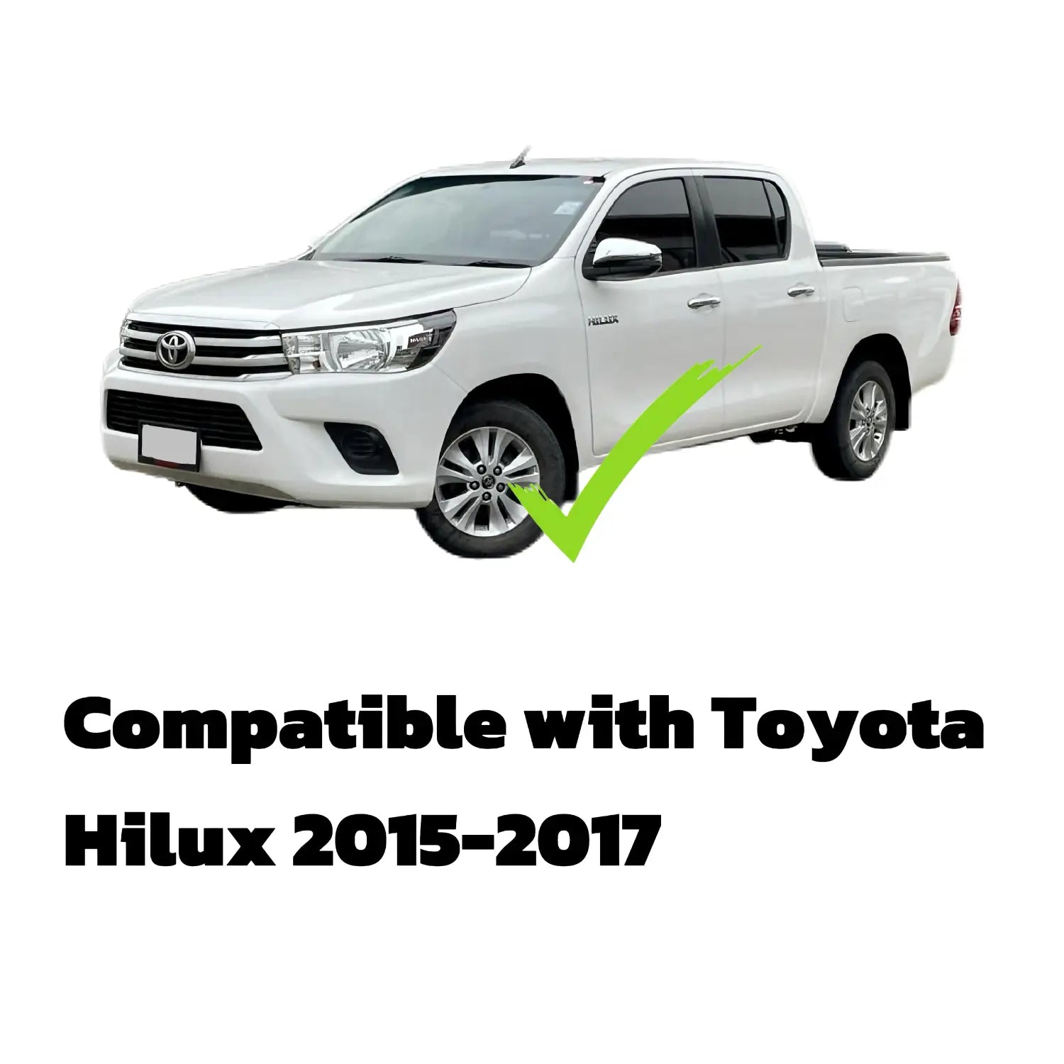 Fender Flare for Toyota Hilux Revo 2015-2017 Lychee Texture Bolt Style