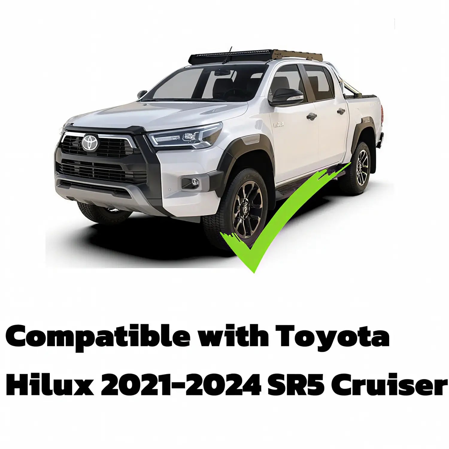 Fender Flare Toyota Hilux 2021-2024 SR5 Cruiser OEM Style with Grey