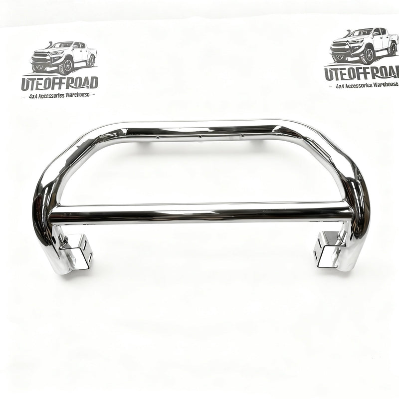 304 Stainless Steel Nudge Bar Isuzu D-Max 2021-Current Medium Size Chrome