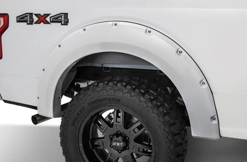 Bushwacker Pocket Style Flares 4 pc - Oxford White (F-150 18-19) — fits Ford F-150