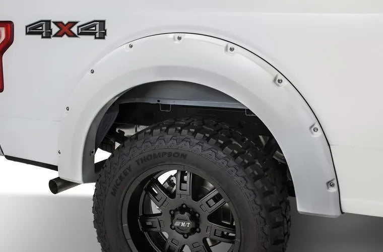 Bushwacker Pocket Style Flares 4 pc - Oxford White (F-150 18-19) — fits Ford F-150