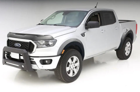 Bushwacker Extend-A-Fender Style Flares 4pc - Black (Ranger Supercrew 2019) — fits Ford Ranger