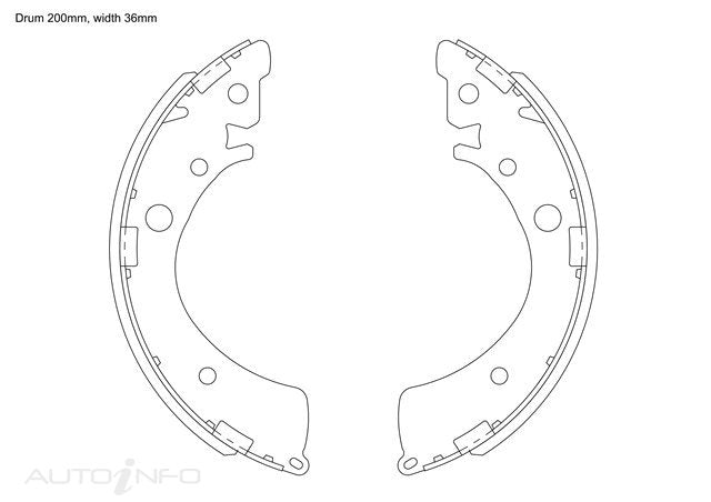 BNT Brake Shoes Rear Honda - K520