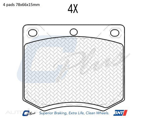 C-Plus Brake Pads Front for Holden Ley - DB625CP