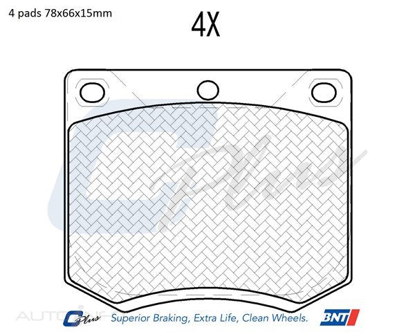 C-Plus Brake Pads Front for Holden Ley - DB625CP