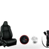 4PCS 12V Universal Carbon Fiber Car Heated Seat Heater Kit with Round Switch AU — image 4