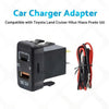 Type-C USB Car Charger Adapter Voltmeter to suit Toyota Land Cruiser 100 Se — image 2